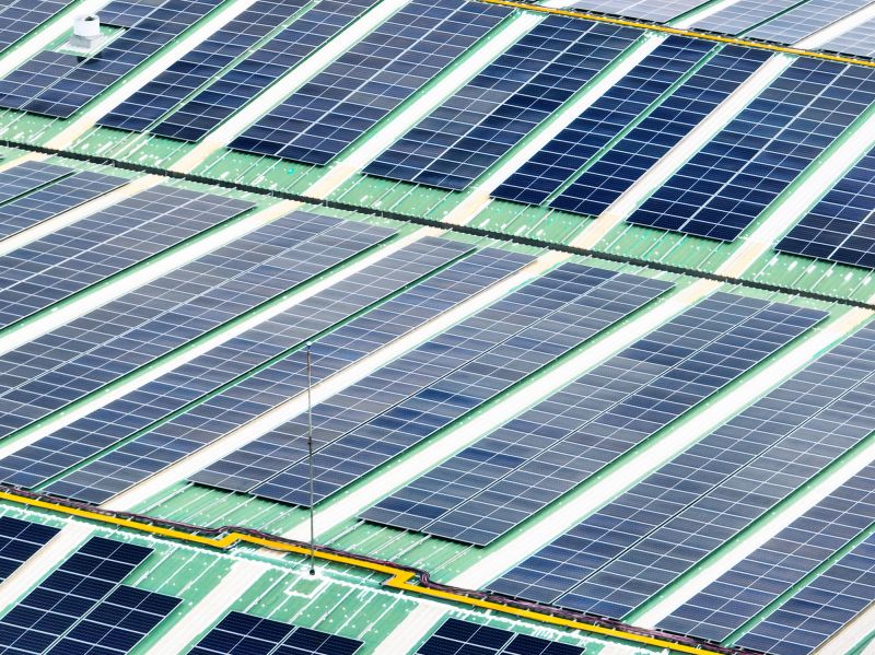 Commercial Solar Installation detail